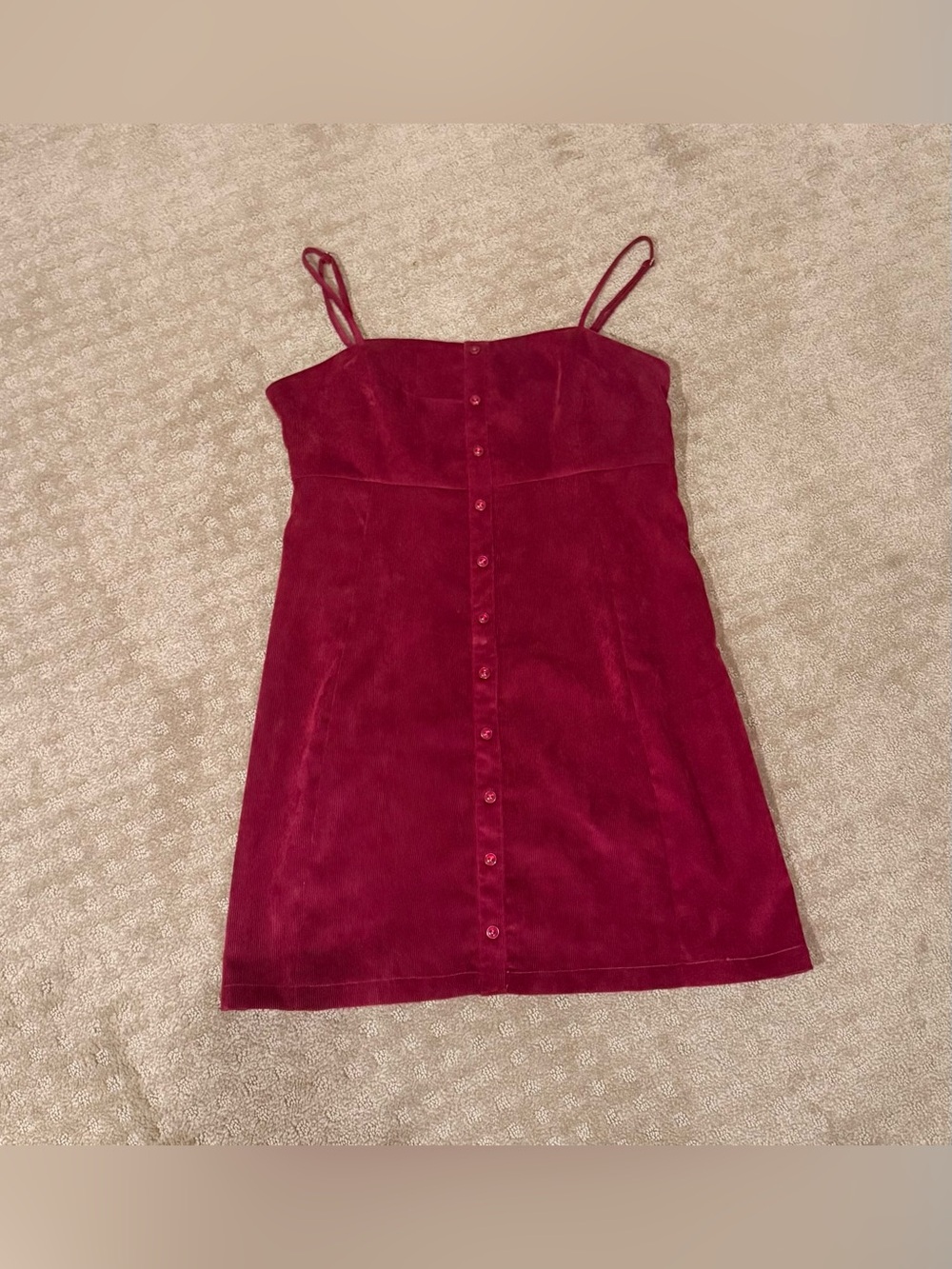 Urban Outfitters UO Corduroy Button-Down Mini Dress